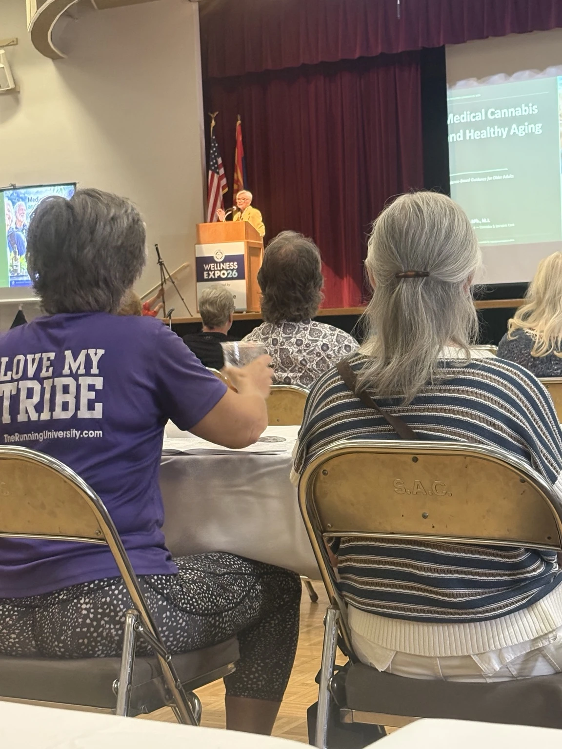 Community members attending a LoveBud presentation